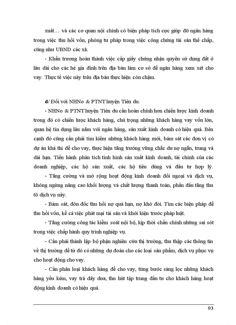 image for page Giải pháp phòng ngừa và hạn chế rủi ro tín dụng tại NHNo&PTNT Huyện Tiên Du - Tỉnh Bắc Ninh