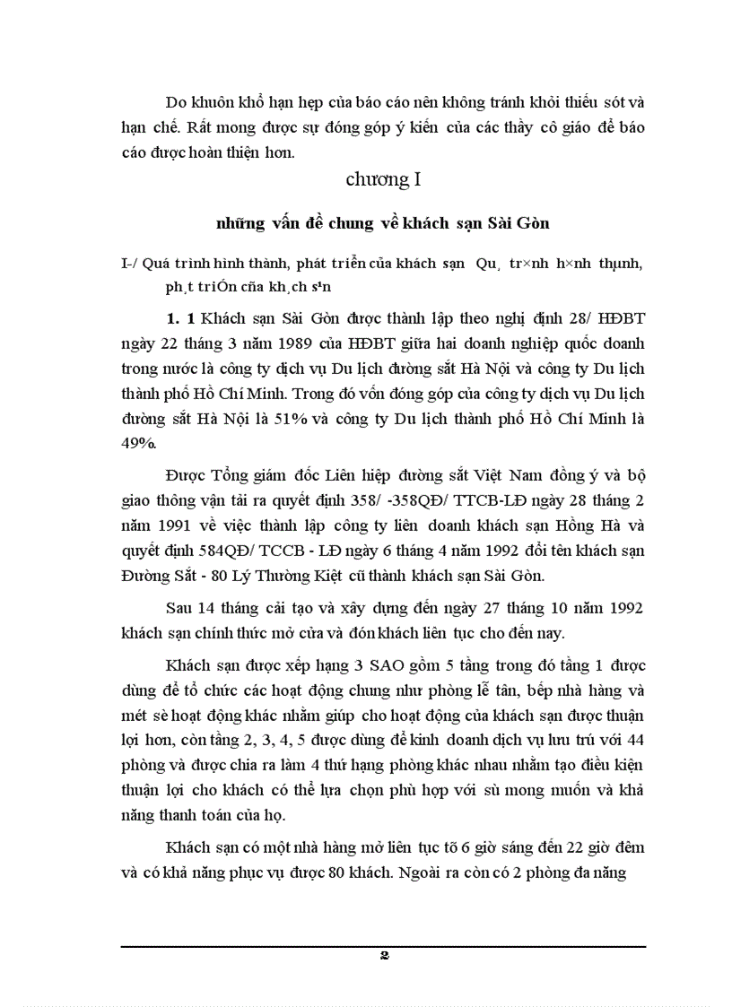 image for page Báo cáo thực tập tại khách sạn Sài Gòn