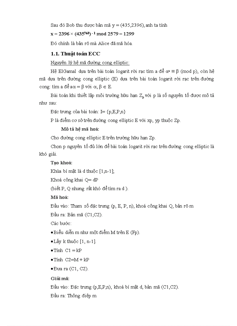 image for page Nghiên cứu hệ mật đường cong Elliptic và ứng dụng vào chữ ký điện tử trong bảo mật giao dịch thanh toán của Ngân hàng