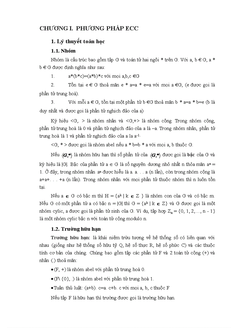 image for page Nghiên cứu hệ mật đường cong Elliptic và ứng dụng vào chữ ký điện tử trong bảo mật giao dịch thanh toán của Ngân hàng