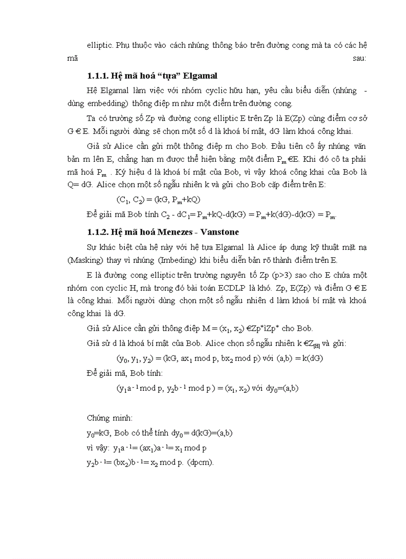 image for page Nghiên cứu hệ mật đường cong Elliptic và ứng dụng vào chữ ký điện tử trong bảo mật giao dịch thanh toán của Ngân hàng