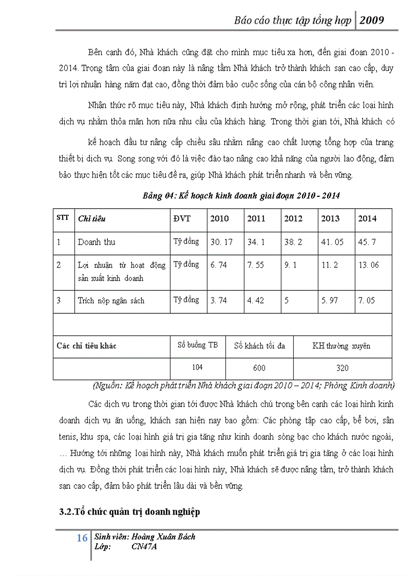 image for page Báo cáo thực tập tại Nhà khách Tổng Liên Đoàn Lao Động