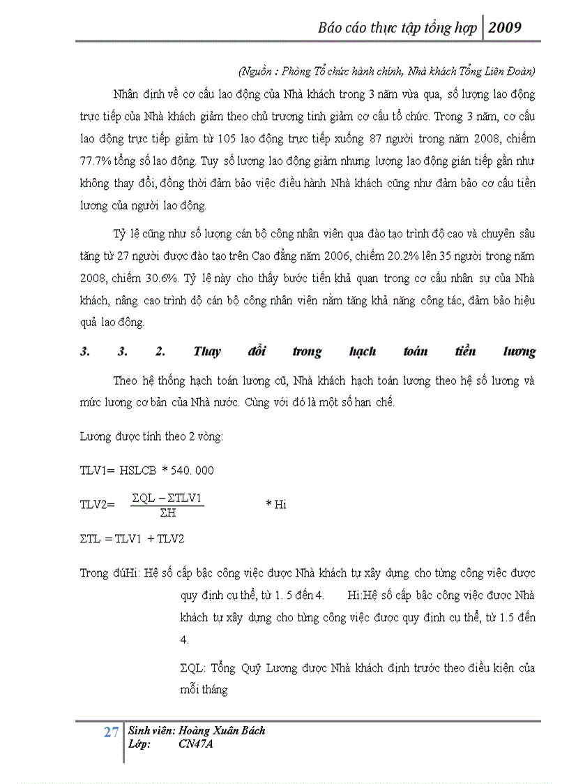 image for page Báo cáo thực tập tại Nhà khách Tổng Liên Đoàn Lao Động