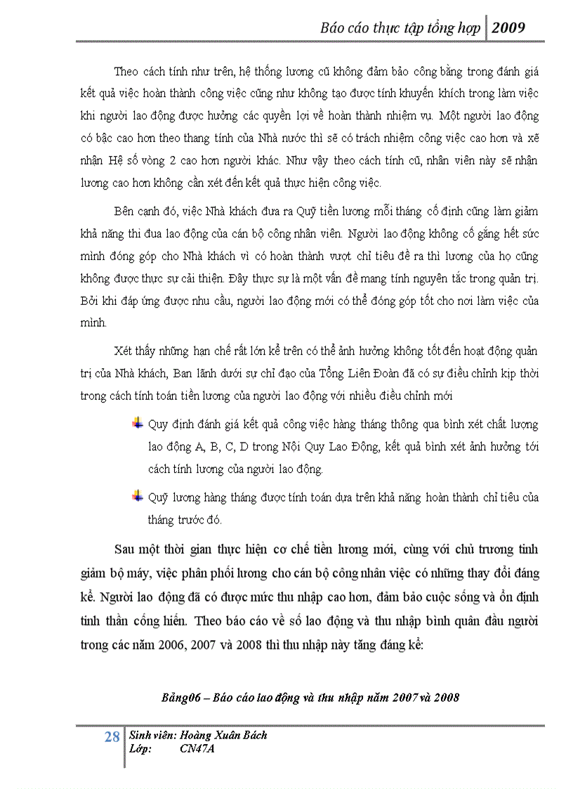 image for page Báo cáo thực tập tại Nhà khách Tổng Liên Đoàn Lao Động