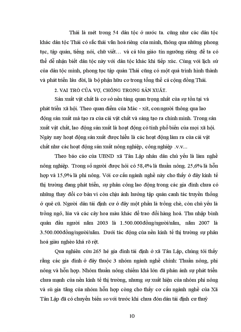 image for page Địa vị của người chồng và vợ trong các gia đình đồng bào dân tộc Thái hiện nay