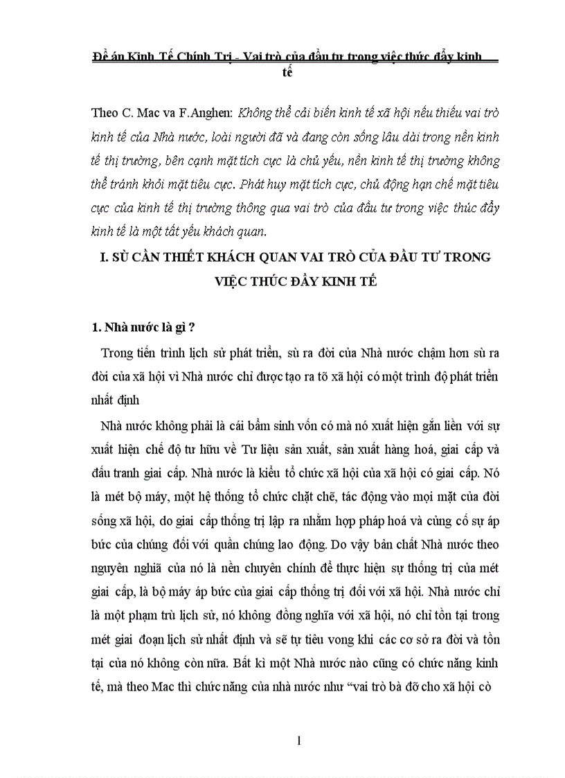 image for page Vai trò của đầu tư trong việc thức đẩy kinh tế