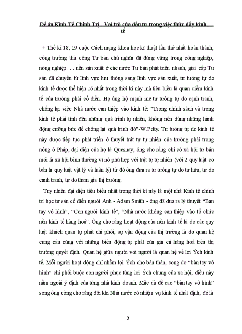 image for page Vai trò của đầu tư trong việc thức đẩy kinh tế