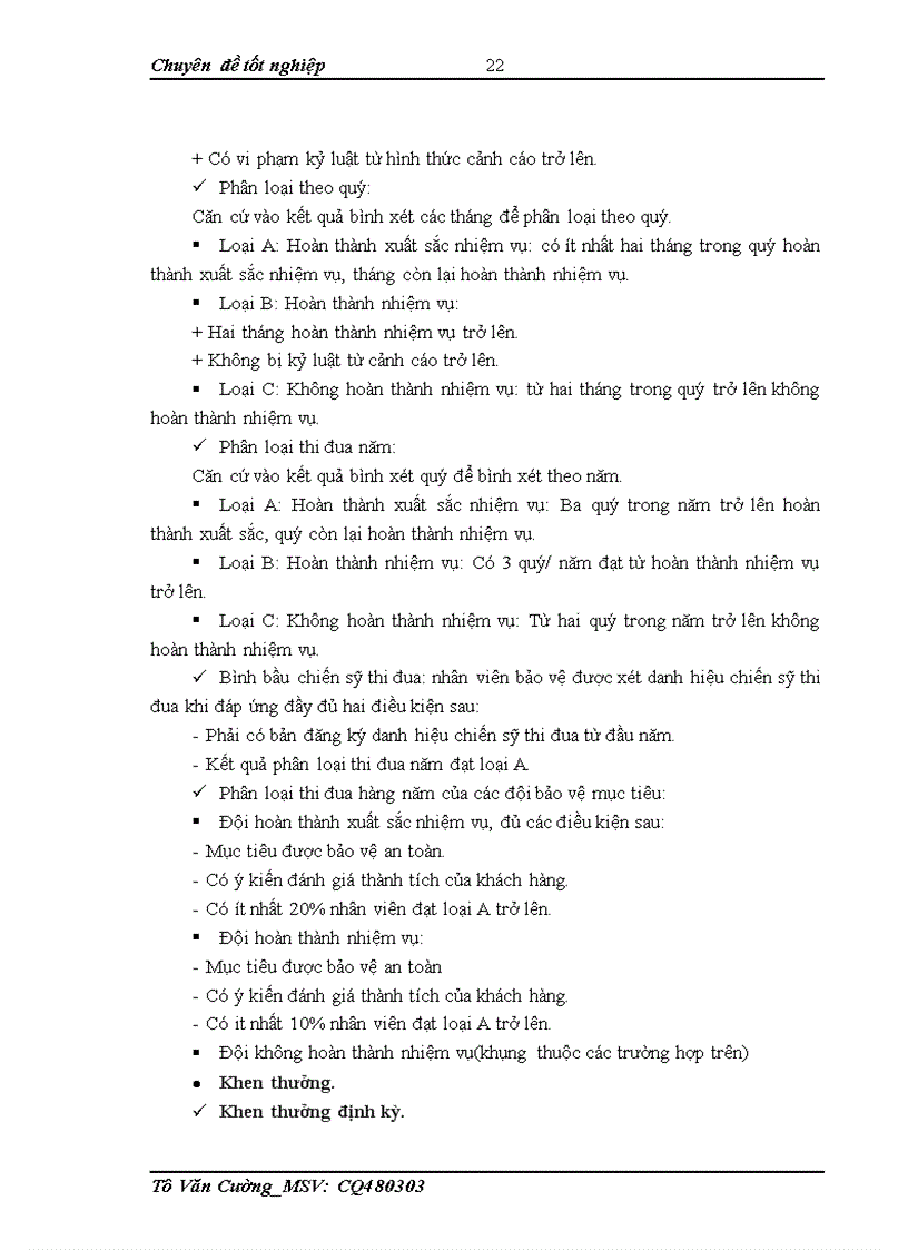 image for page Nâng cao chất lượng dịch vụ bảo vệ tại công ty cổ phần đầu tư thương mại và dịch vụ bảo vệ Việt Á