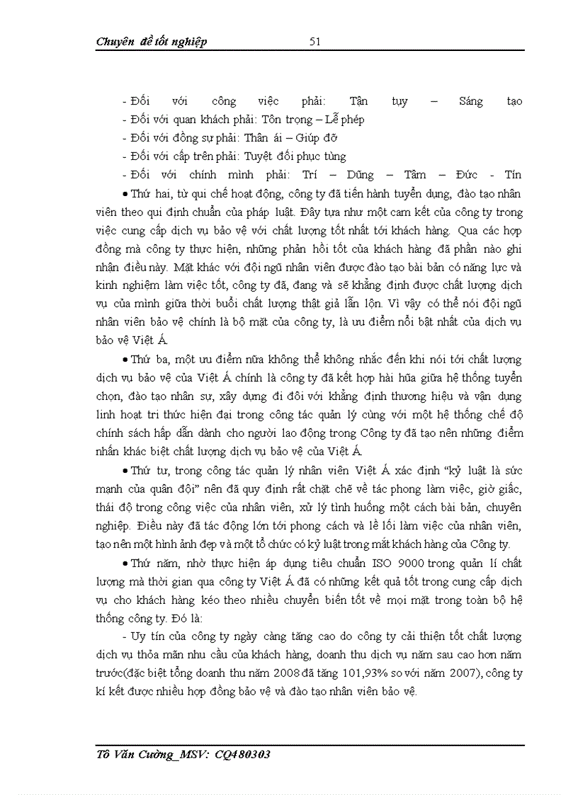 image for page Nâng cao chất lượng dịch vụ bảo vệ tại công ty cổ phần đầu tư thương mại và dịch vụ bảo vệ Việt Á