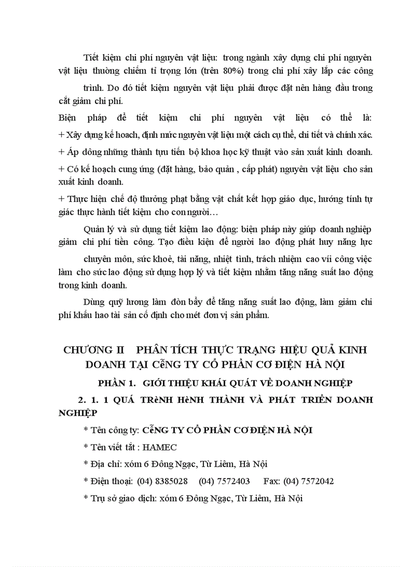 image for page Phân tích và đề xuất biện pháp nâng cao hiệu quả kinh doanh tại Công ty Cổ Phần Cơ Điện Hà Nội