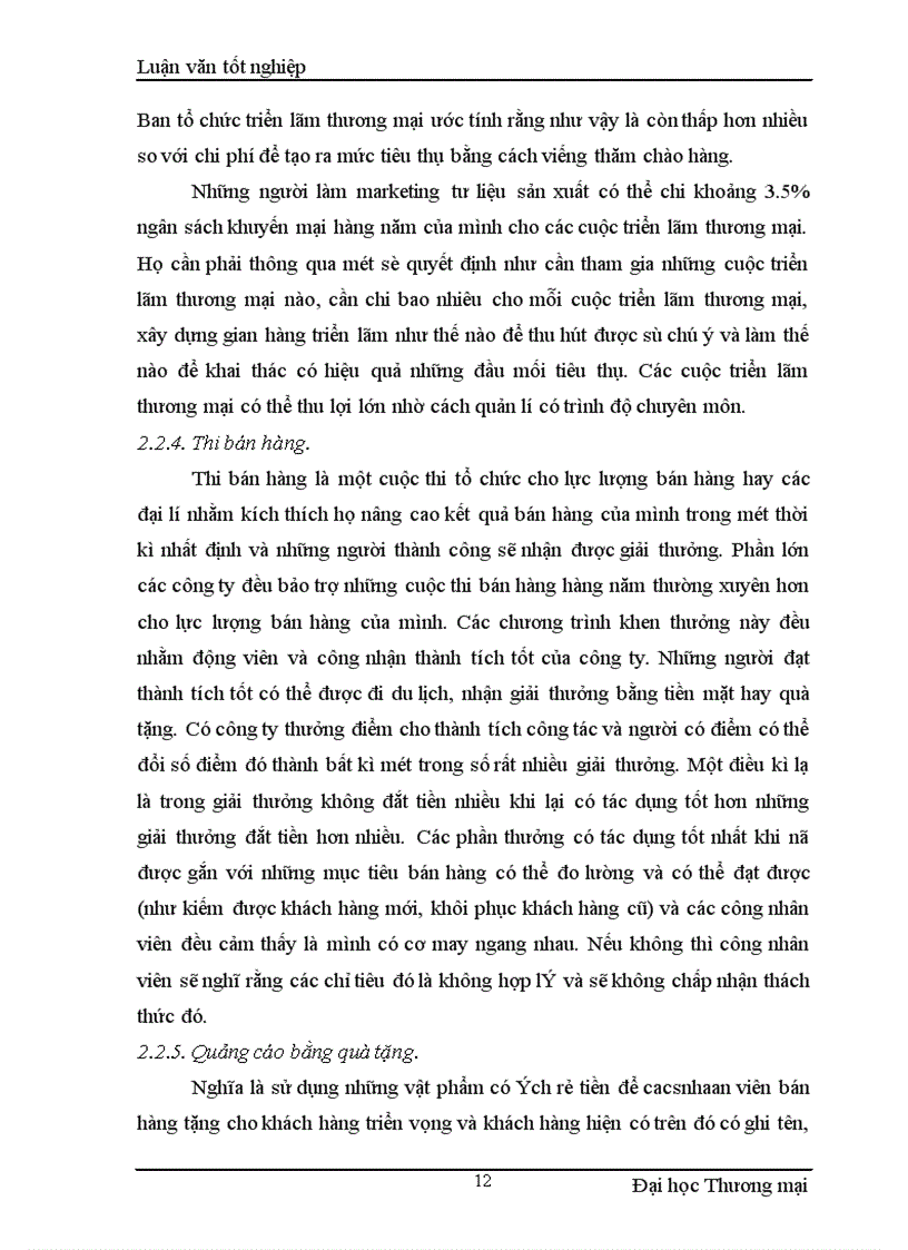 image for page Nghiệp vụ xúc tiến bán tại công ty TNHH Cơ Kim Khí Sơn Hà