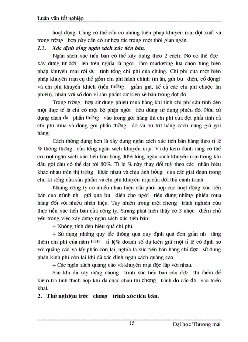 image for page Nghiệp vụ xúc tiến bán tại công ty TNHH Cơ Kim Khí Sơn Hà