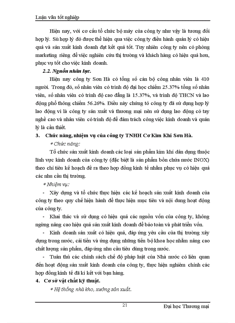 image for page Nghiệp vụ xúc tiến bán tại công ty TNHH Cơ Kim Khí Sơn Hà