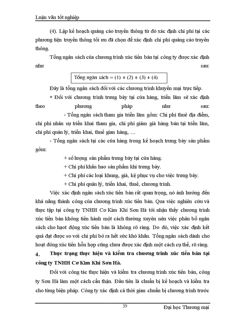 image for page Nghiệp vụ xúc tiến bán tại công ty TNHH Cơ Kim Khí Sơn Hà