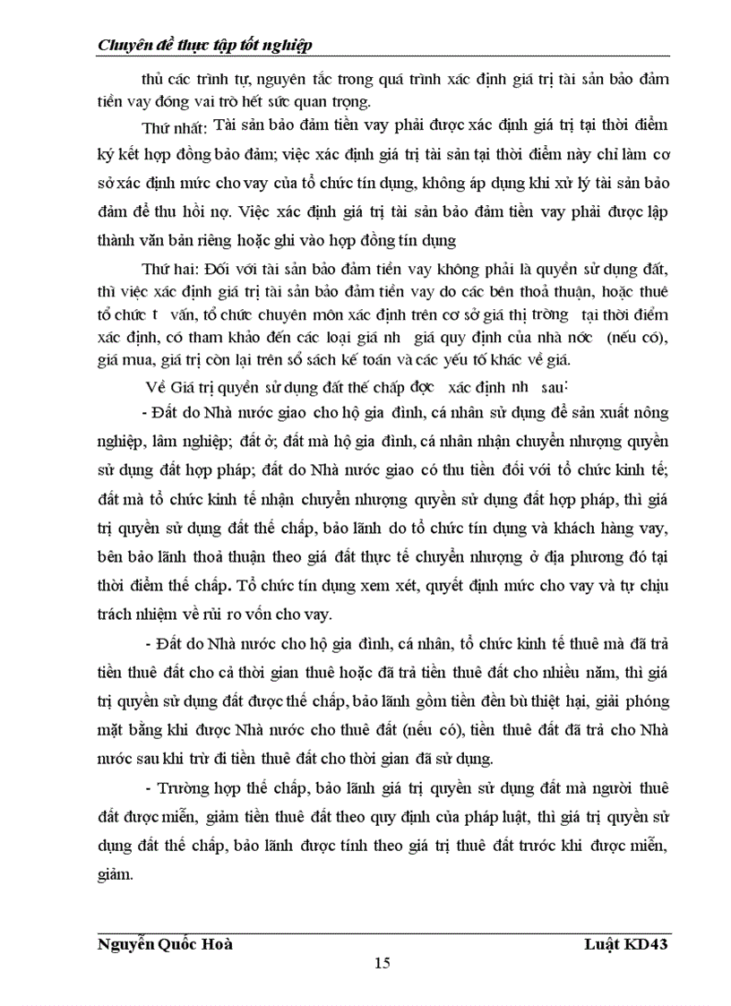 image for page Chế độ pháp lý về bảo đảm tiền vay và thực tiễn áp dụng trong hoạt động tín dụng tại Ngân hàng thương mại cổ phần Bắc á