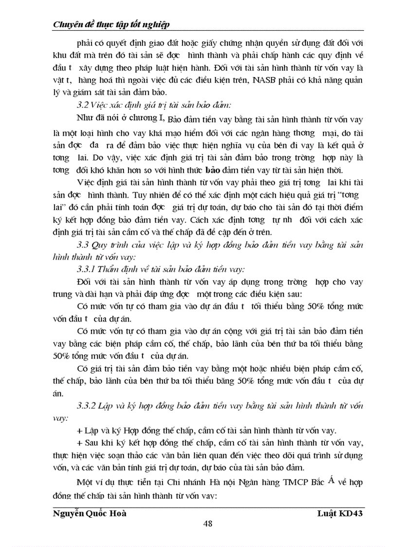 image for page Chế độ pháp lý về bảo đảm tiền vay và thực tiễn áp dụng trong hoạt động tín dụng tại Ngân hàng thương mại cổ phần Bắc á