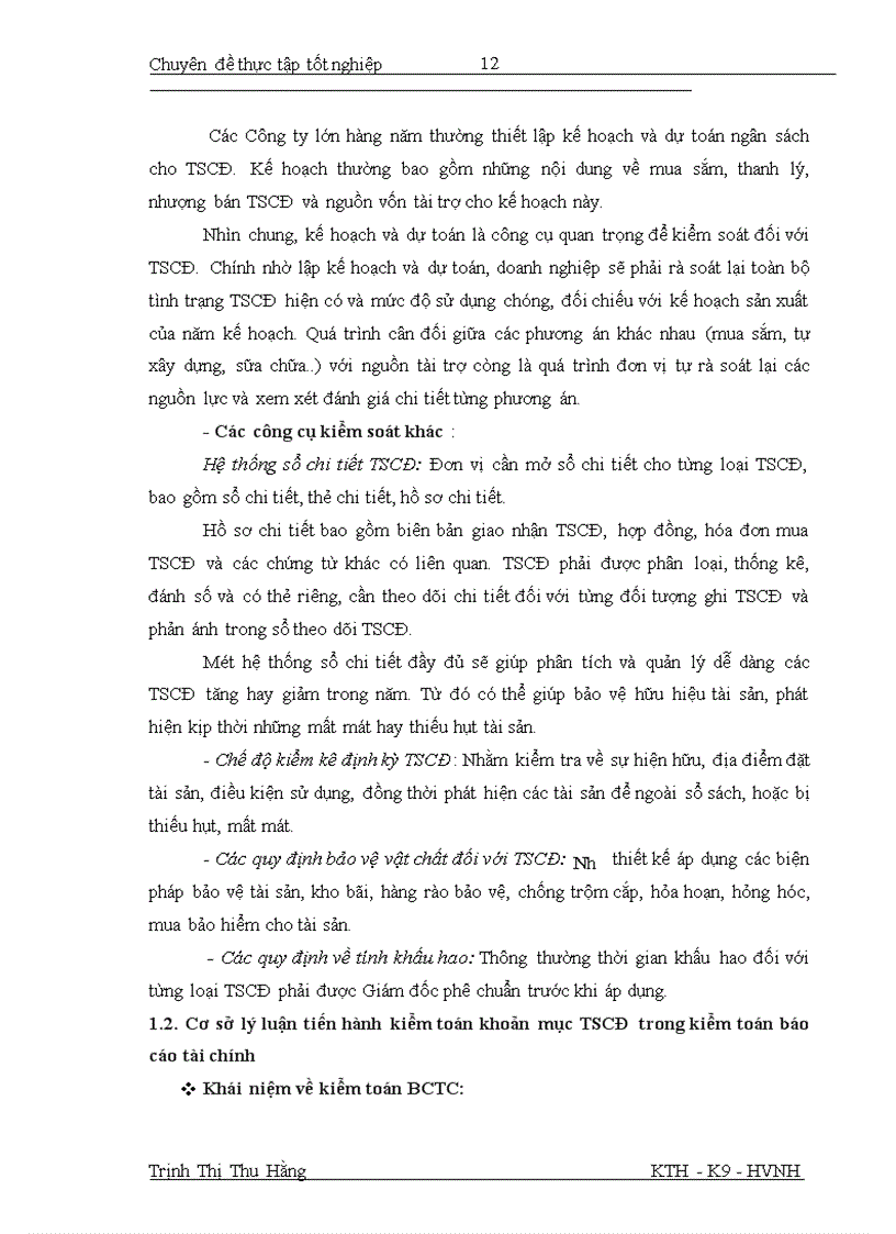 image for page Hoàn thiện quy trình kiểm toán khoản mục tài sản cố định trong kiểm toán báo cáo tài chính do Công ty TNHH Kiểm toán và Định giá Việt Nam thực hiện