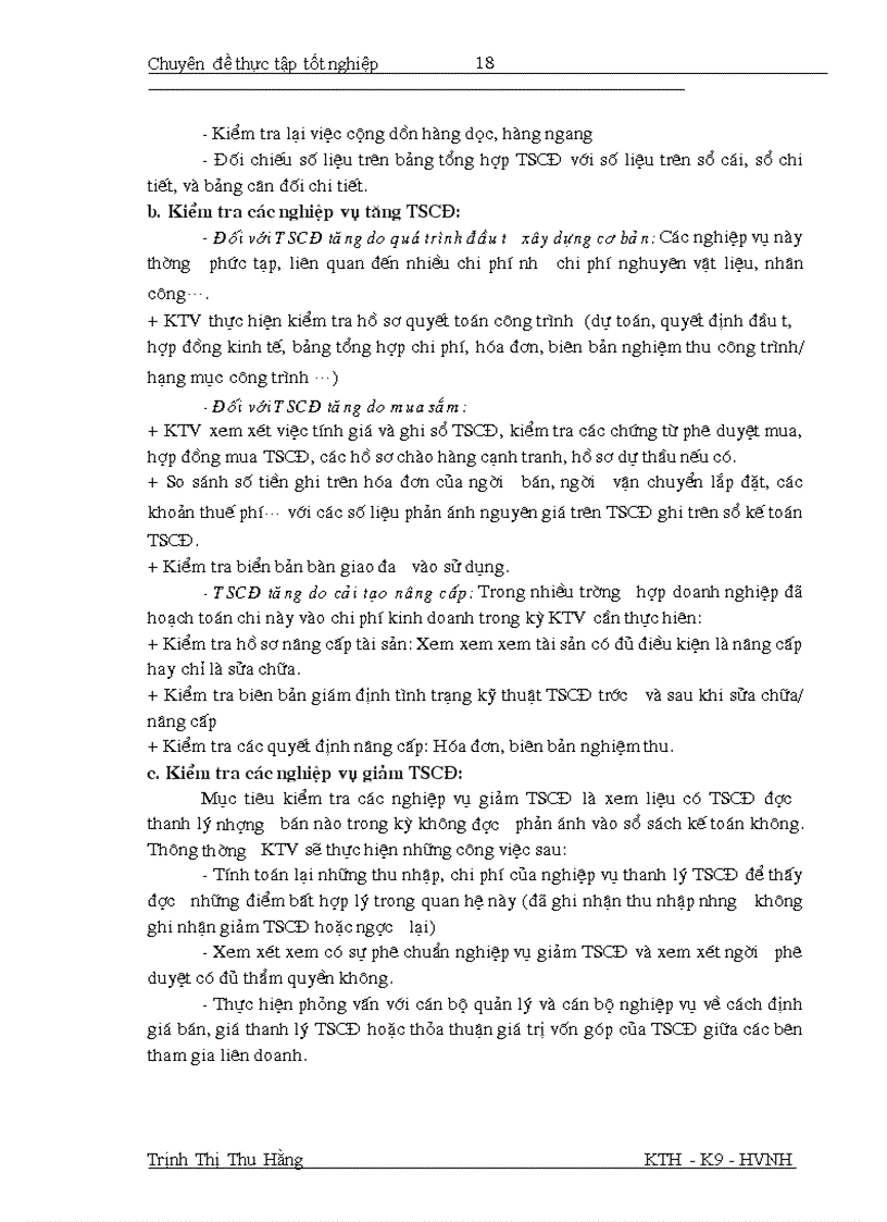 image for page Hoàn thiện quy trình kiểm toán khoản mục tài sản cố định trong kiểm toán báo cáo tài chính do Công ty TNHH Kiểm toán và Định giá Việt Nam thực hiện