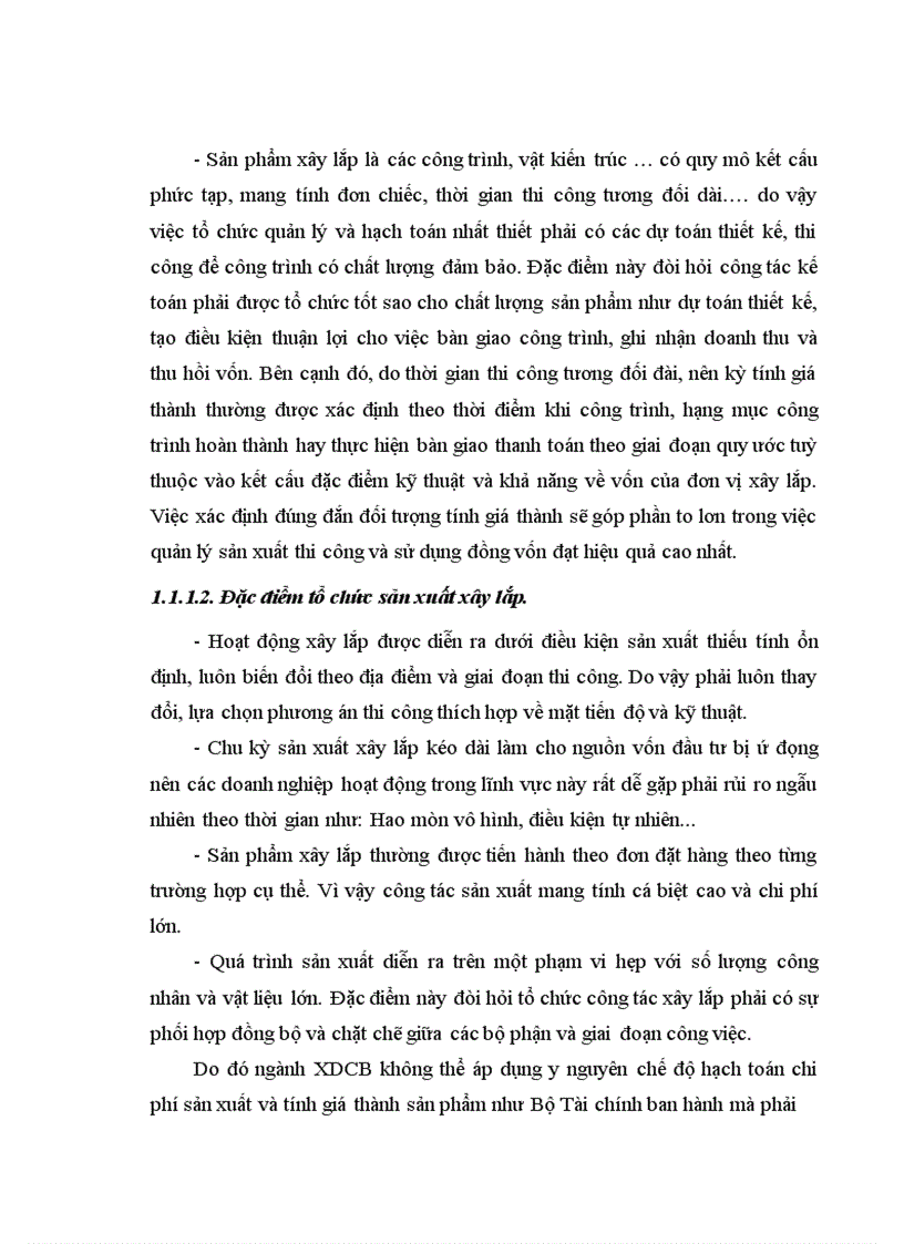 Thực trạng về kế toán chi phí sản xuất và tính giá thành sản phẩm xây lắp tại công ty cp tư vấn công nghệ xây dựng và thiết bị nhà Việt