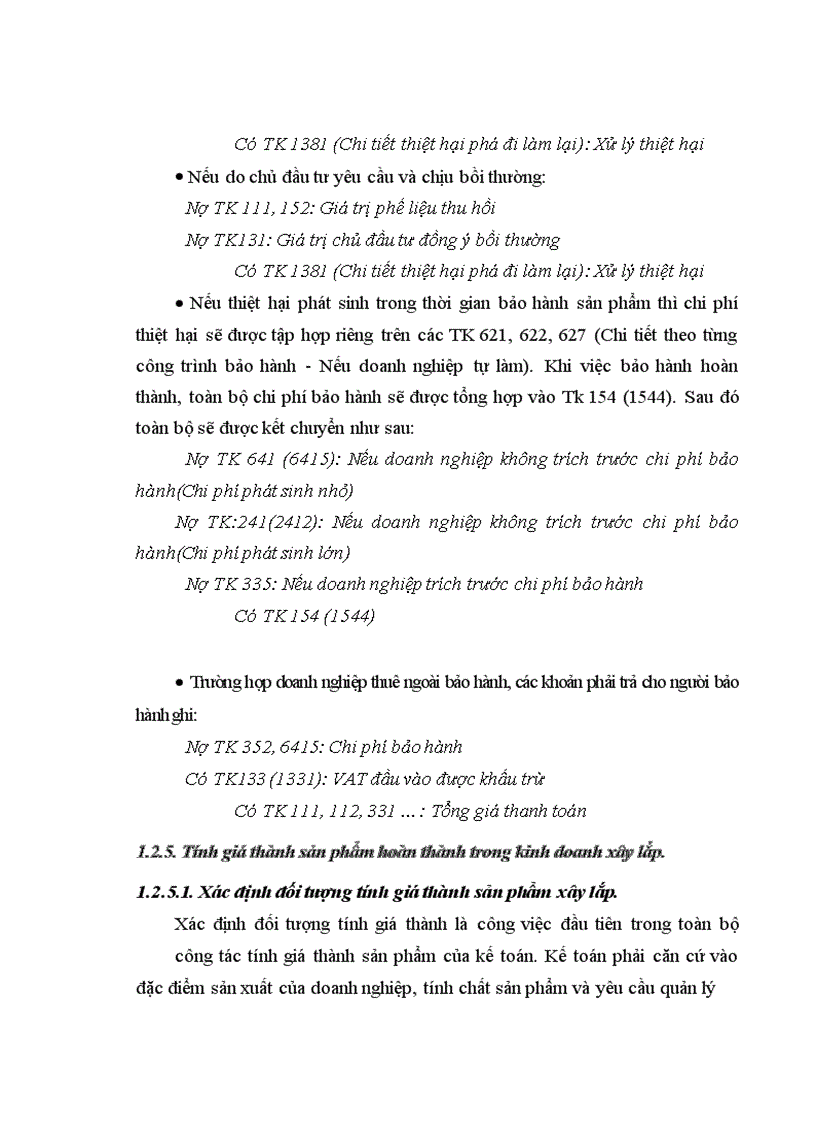 image for page Thực trạng về kế toán chi phí sản xuất và tính giá thành sản phẩm xây lắp tại công ty cp tư vấn công nghệ xây dựng và thiết bị nhà Việt