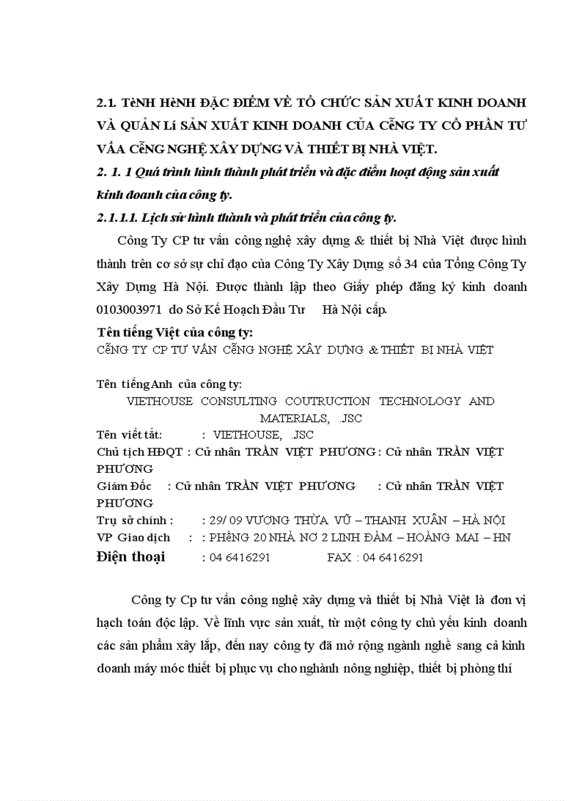 image for page Thực trạng về kế toán chi phí sản xuất và tính giá thành sản phẩm xây lắp tại công ty cp tư vấn công nghệ xây dựng và thiết bị nhà Việt