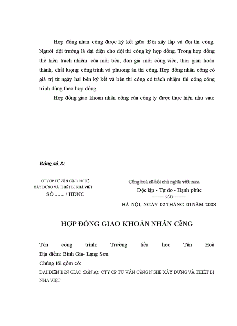 image for page Thực trạng về kế toán chi phí sản xuất và tính giá thành sản phẩm xây lắp tại công ty cp tư vấn công nghệ xây dựng và thiết bị nhà Việt