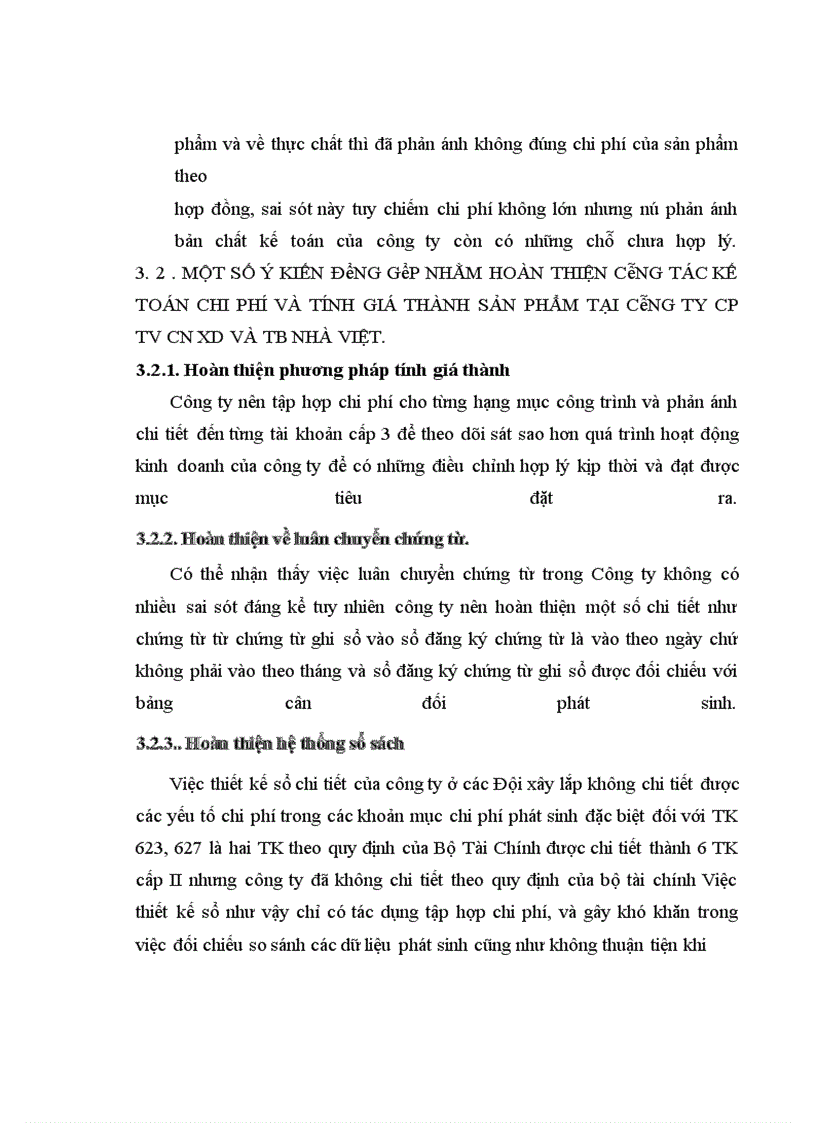 image for page Thực trạng về kế toán chi phí sản xuất và tính giá thành sản phẩm xây lắp tại công ty cp tư vấn công nghệ xây dựng và thiết bị nhà Việt