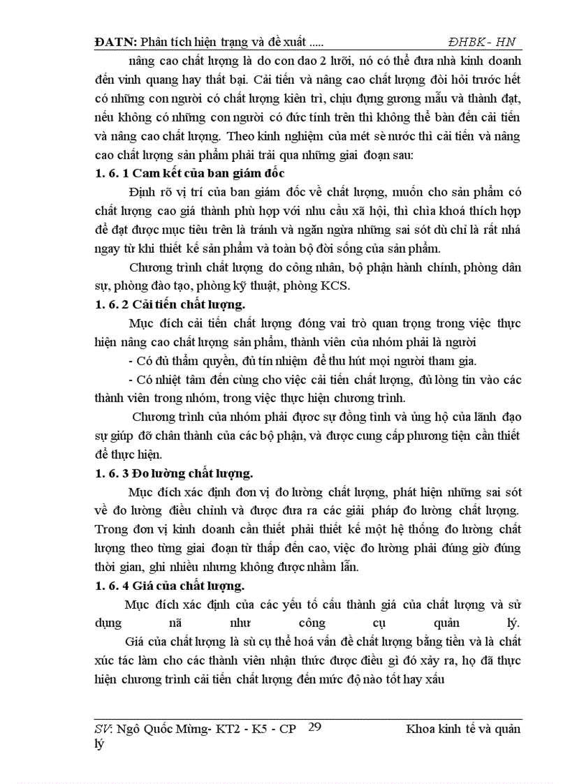 image for page Phân tích hiện trạng và đề xuất nâng cao chất lượng của Công ty Tuyển Than Cửa Ông.