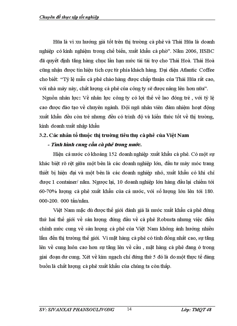 image for page Giải pháp đẩy mạnh tiêu thụ cà phê ở trong thị trường nội địa của công ty cồ phần tập đoàn Thái Hòa.