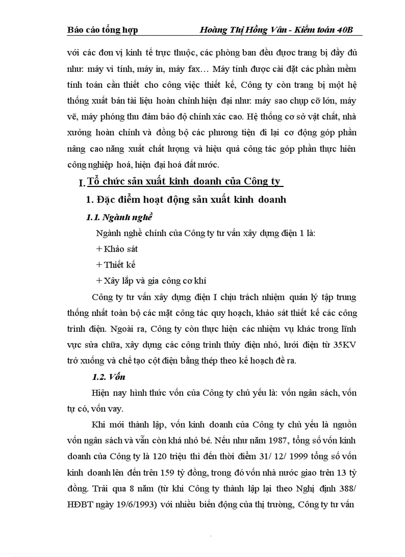 image for page Báo cáo thực tập tại Công ty tư vấn xây dựng điện I