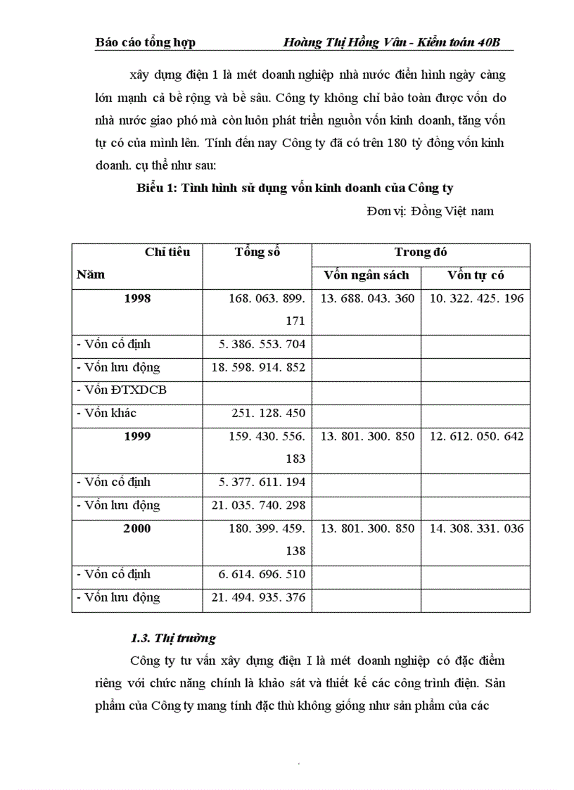 image for page Báo cáo thực tập tại Công ty tư vấn xây dựng điện I