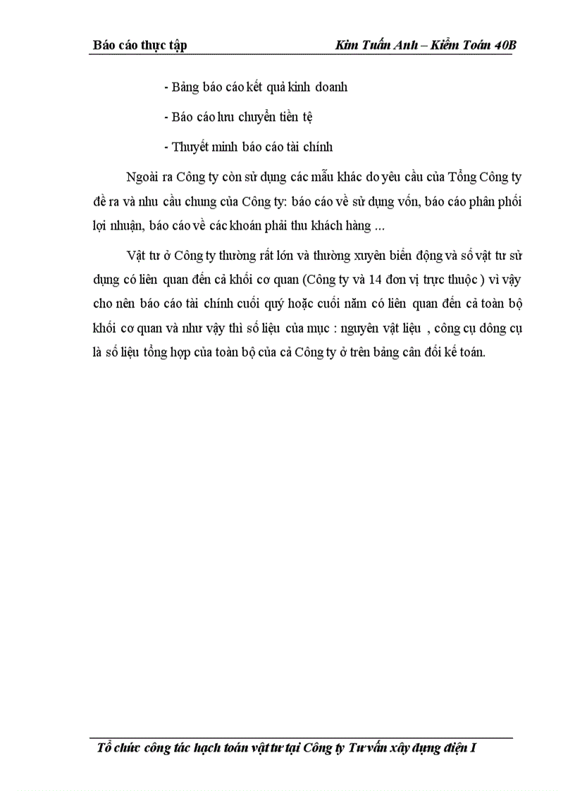 image for page Báo cáo thực tập tại Công ty tư vấn xây dựng điện I