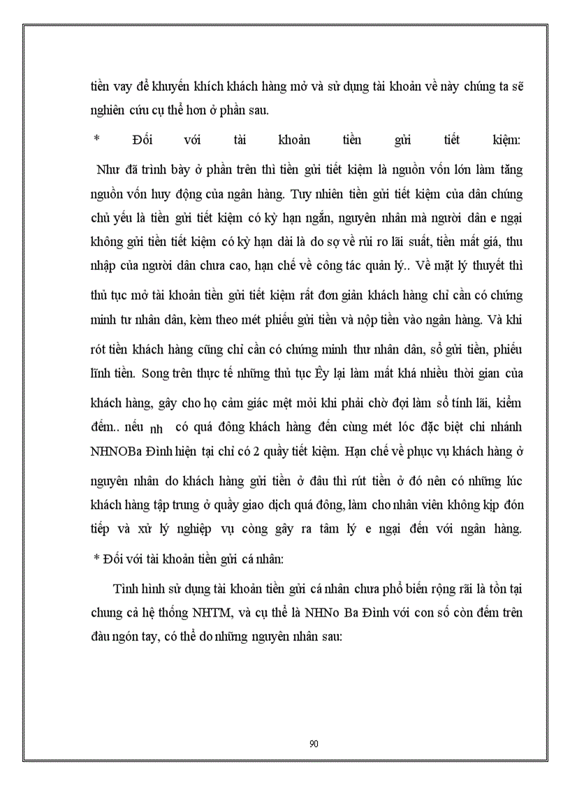 image for page Một số kiến nghị mở và sử dụng tài khoản của khách hàng tại NHNo&PTNT quận Ba Đình.