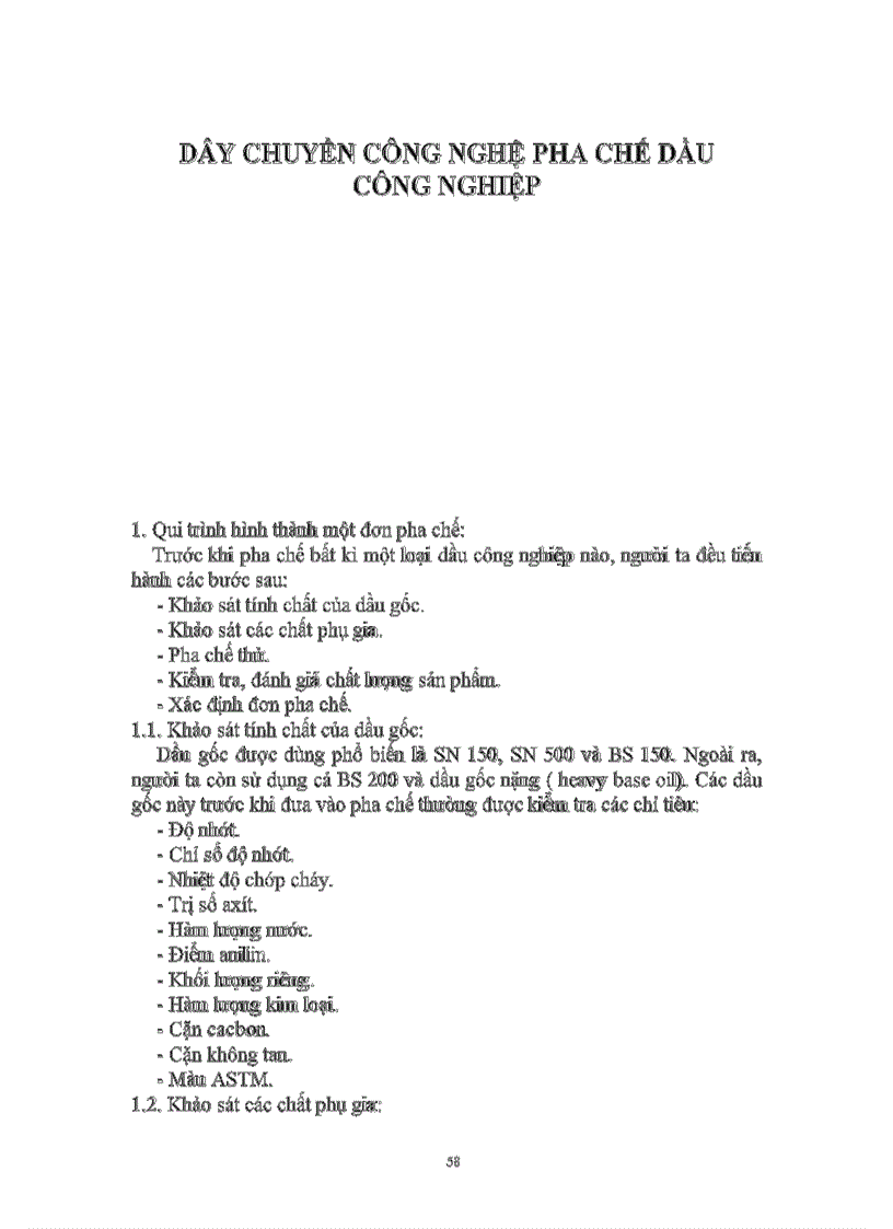 image for page Dây chuyền công nghệ pha chế dầu