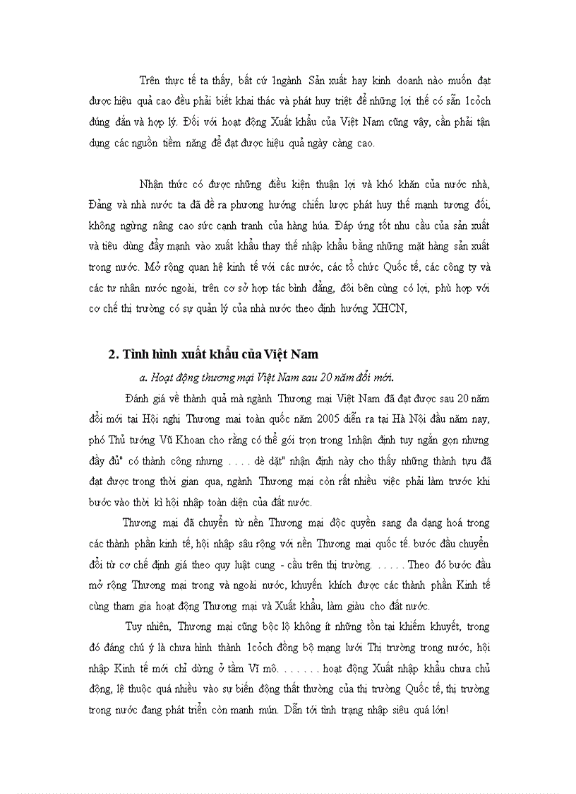 image for page Thực trạng xuất khẩu hàng dệt may mà Việt Nam trong những năm qua