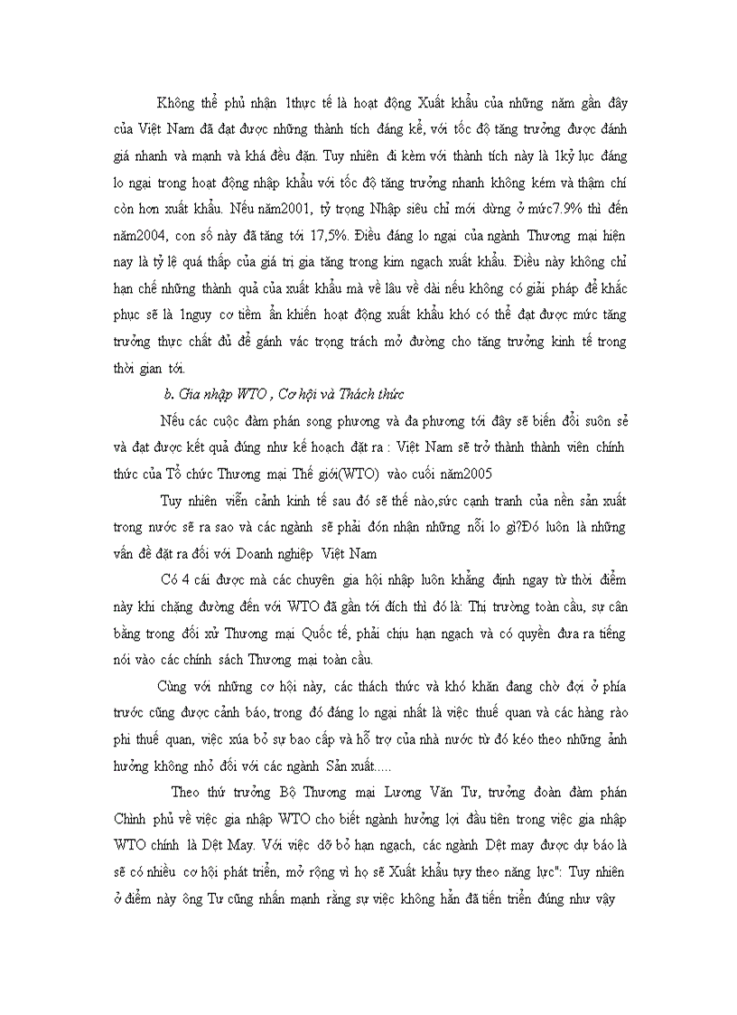 image for page Thực trạng xuất khẩu hàng dệt may mà Việt Nam trong những năm qua