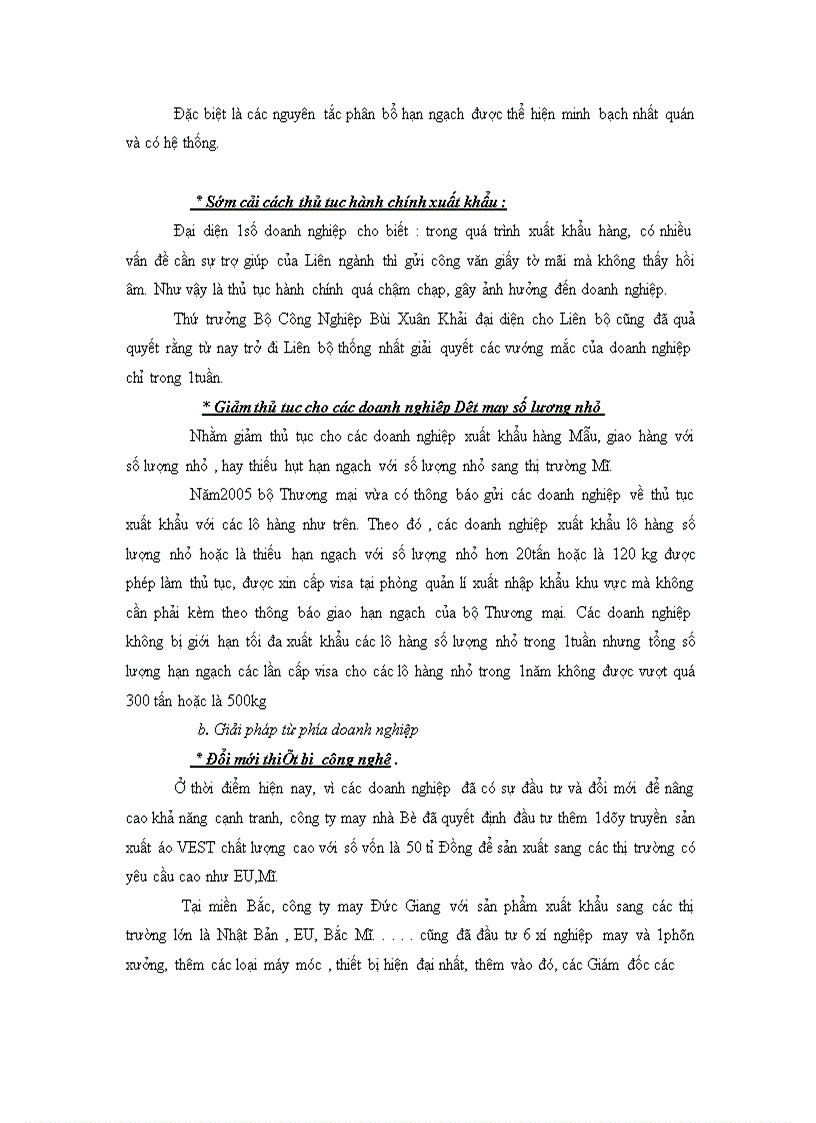 image for page Thực trạng xuất khẩu hàng dệt may mà Việt Nam trong những năm qua