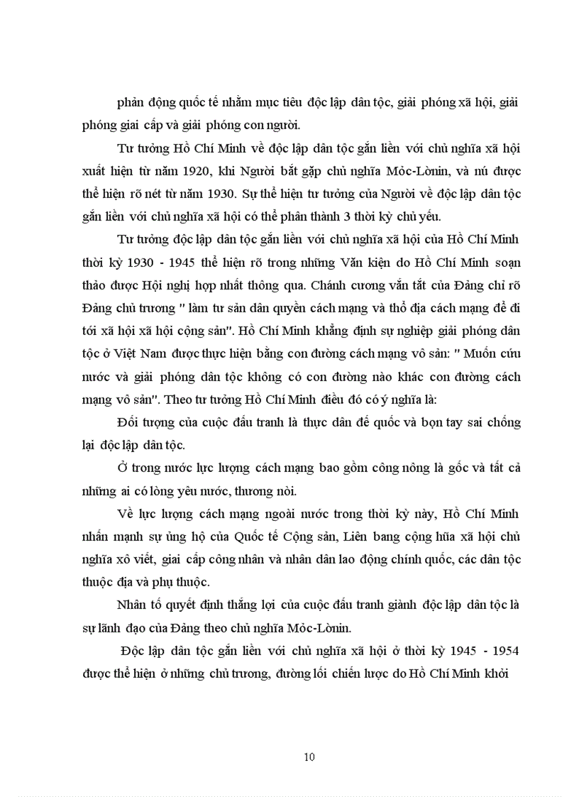 image for page Bài tập lớn: Anh chị hãy làm rõ vấn đề:”Độc lập dân tộc phải gắn liền với Chủ nghĩa xã hội theo tư tưởng Hồ Chí Minh”.Hãy nêu rõ ý nghĩa lí luận và thực tiễn của luận điểm trên.