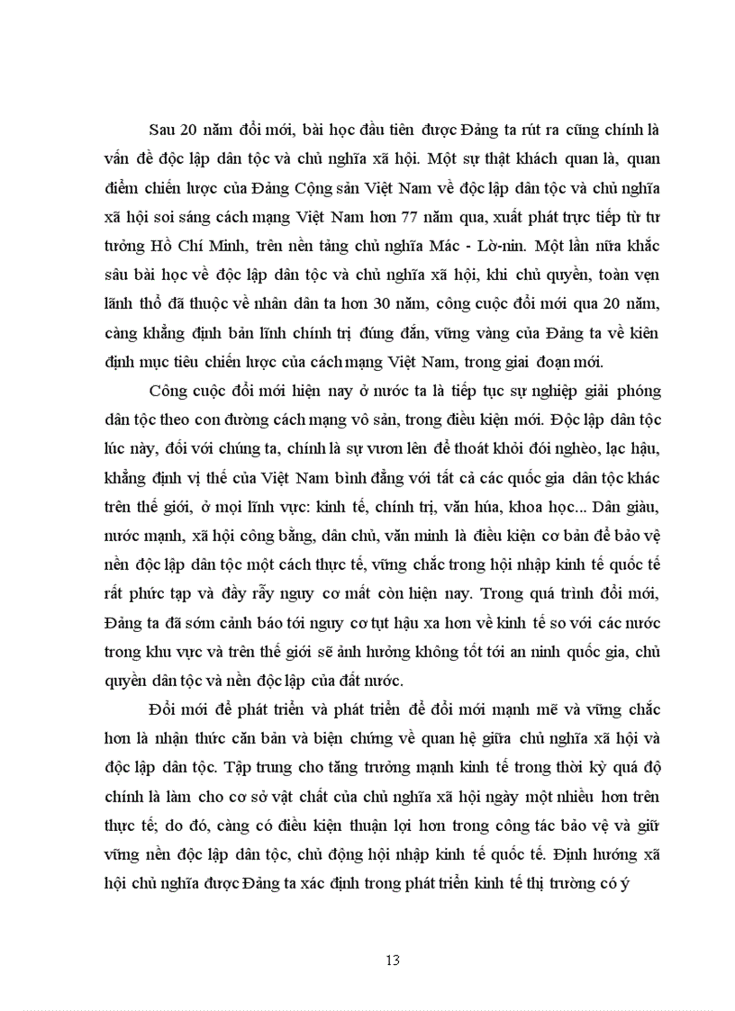 image for page Bài tập lớn: Anh chị hãy làm rõ vấn đề:”Độc lập dân tộc phải gắn liền với Chủ nghĩa xã hội theo tư tưởng Hồ Chí Minh”.Hãy nêu rõ ý nghĩa lí luận và thực tiễn của luận điểm trên.