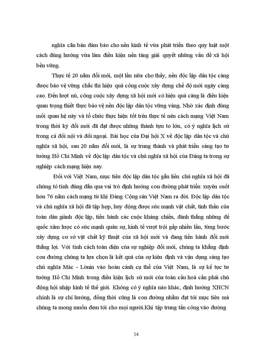 image for page Bài tập lớn: Anh chị hãy làm rõ vấn đề:”Độc lập dân tộc phải gắn liền với Chủ nghĩa xã hội theo tư tưởng Hồ Chí Minh”.Hãy nêu rõ ý nghĩa lí luận và thực tiễn của luận điểm trên.