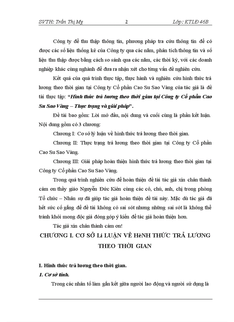 image for page Hình thức trả lương theo thời gian tại Công ty Cổ phần Cao Su Sao Vàng – Thực trạng và giải pháp