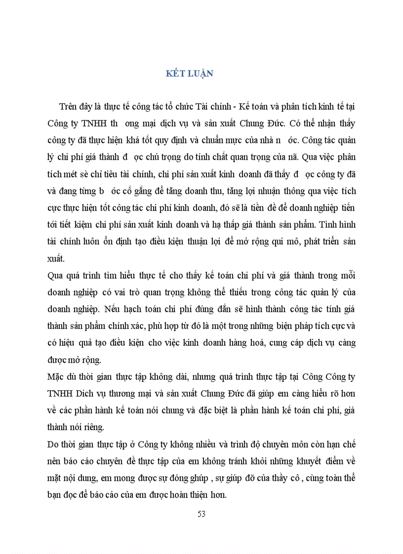 image for page Hoàn thiện kế toán chi phí sản xuất và tính giá thành sản phẩm tại Công ty TNHH dịch vụ thương mại và sản xuất Chung Đức