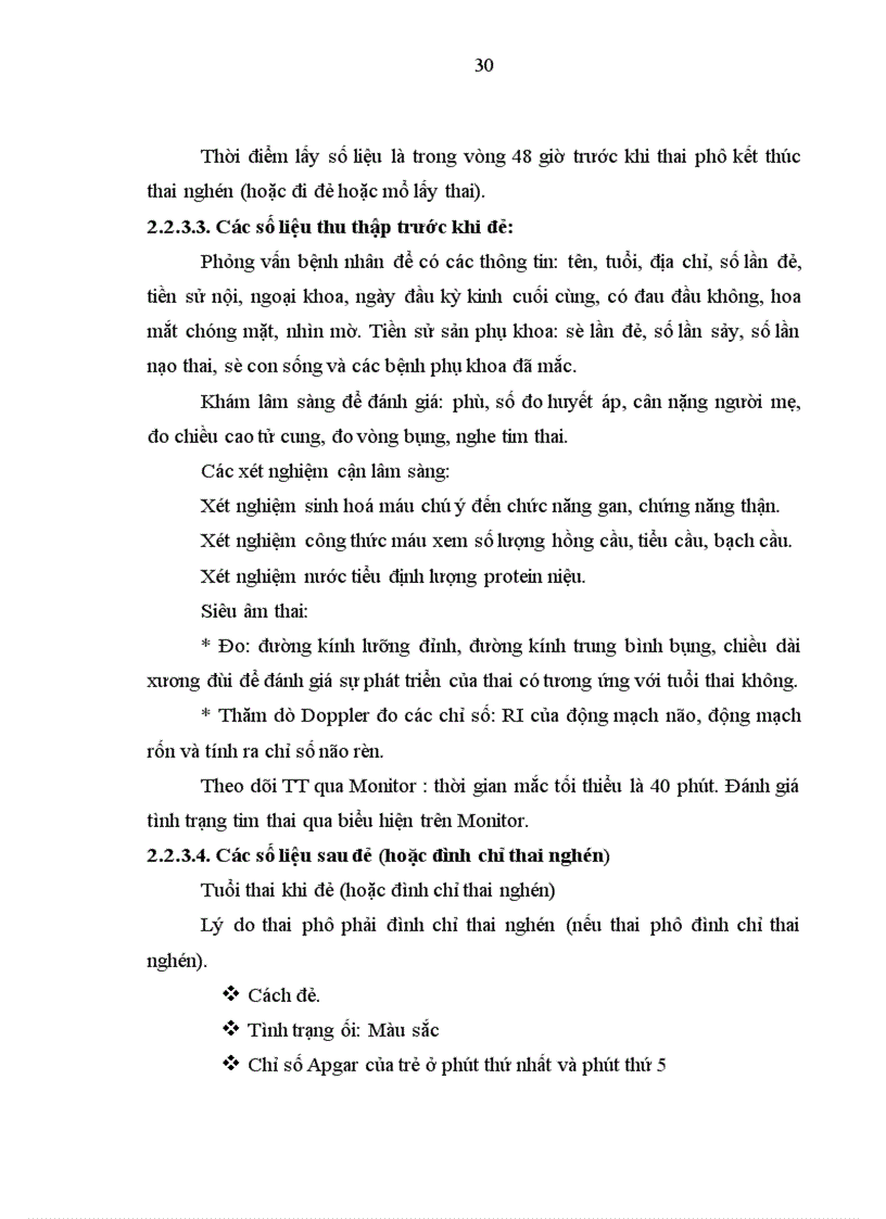 image for page Nghiên cứu giá trị tiên đoán tình trạng thai của một số thăm dò trên bệnh nhân tiền sản giật tại bvpstw