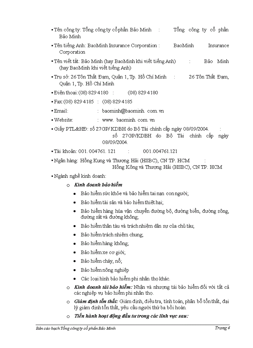 image for page Bản cáo bạch Tổng công ty cổ phần Bảo Minh