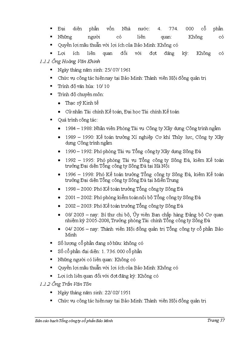 image for page Bản cáo bạch Tổng công ty cổ phần Bảo Minh