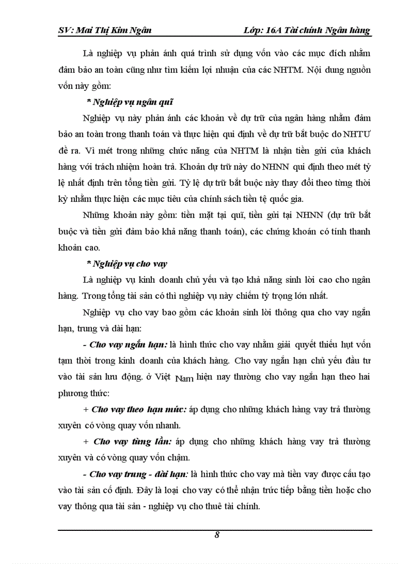 image for page Công tác huy động vốn và sử dụng vốn của ngân hàng Việt Nam Tín Nghĩa chi nhánh Hà Nội