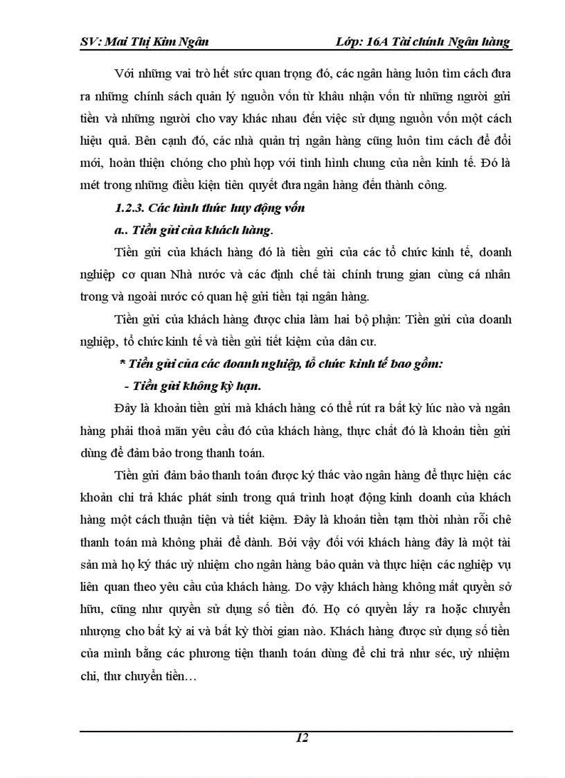 image for page Công tác huy động vốn và sử dụng vốn của ngân hàng Việt Nam Tín Nghĩa chi nhánh Hà Nội