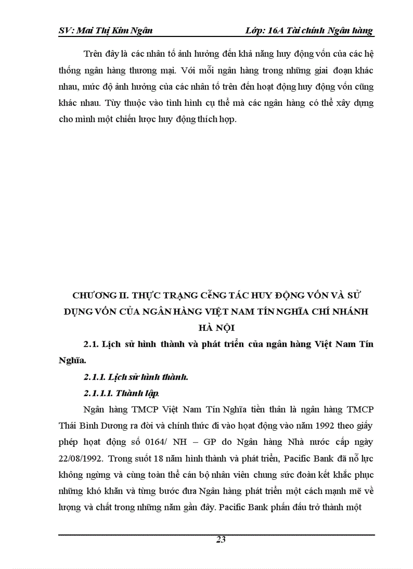 image for page Công tác huy động vốn và sử dụng vốn của ngân hàng Việt Nam Tín Nghĩa chi nhánh Hà Nội