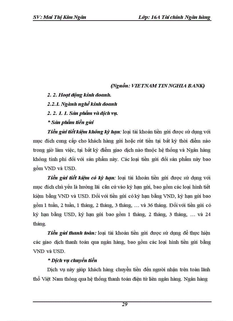 image for page Công tác huy động vốn và sử dụng vốn của ngân hàng Việt Nam Tín Nghĩa chi nhánh Hà Nội