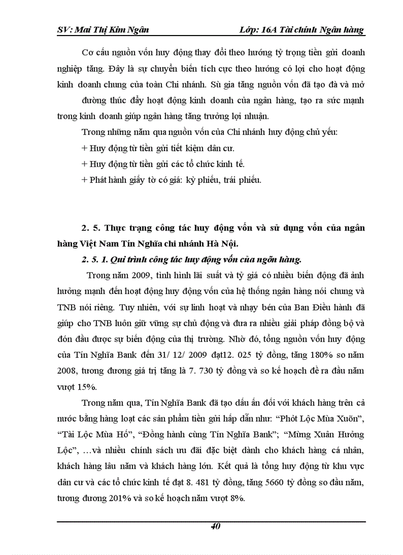 image for page Công tác huy động vốn và sử dụng vốn của ngân hàng Việt Nam Tín Nghĩa chi nhánh Hà Nội